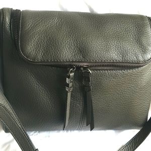 Vince Camuto Gray Leather Crossbody Bag